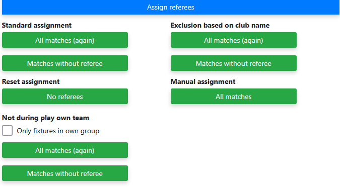Assign referees | Tools